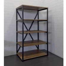 Сomforty Стеллаж Comforty 90 Лофт дуб тёмно-коричневый