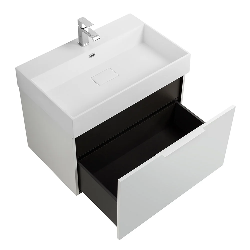 Приобрести cezares тумба подвесная с раковиной premium 70 см bianco opaco, белая 55396