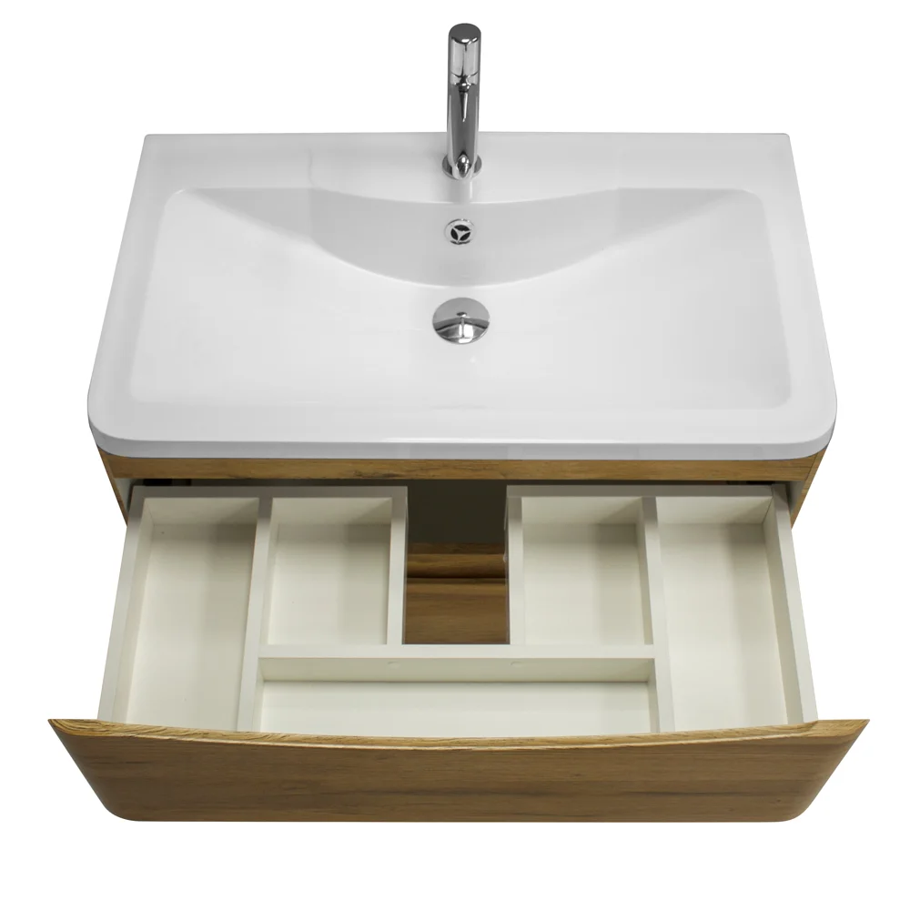 Приобрести belbagno тумба с раковиной acqua 100 см, подвесная rovere rustico, белая раковина