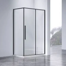 Vincea Душевое ограждение Slim-N 80х140 см, прозрачное, черная VSR-4SN8014CLB