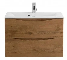 Тумба подвесная с раковиной BelBagno MARINO-750-2C-SO-RN-P 75 см, Rovere Nature