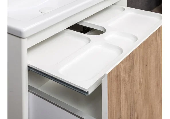 Приобрести тумба подвесная с раковиной velvex klaufs 60 см tpkla.60.1y-617.216, белый/дерево