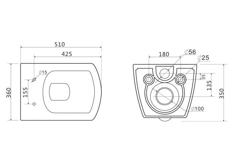 Приобрести унитаз подвесной безободковый belbagno carina bb514chr