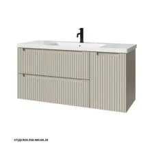 Caprigo Тумба с раковиной TERMIN-Smalty STRIPE 120 см, правая, бежевая, эмаль