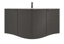 CEZARES Тумба подвесная с раковиной RIALTO 138х65см, графит