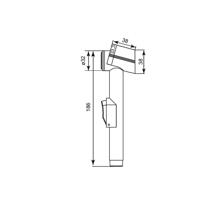 Приобрести iddis гигиенический душ 186мм, хром 0101f15i20