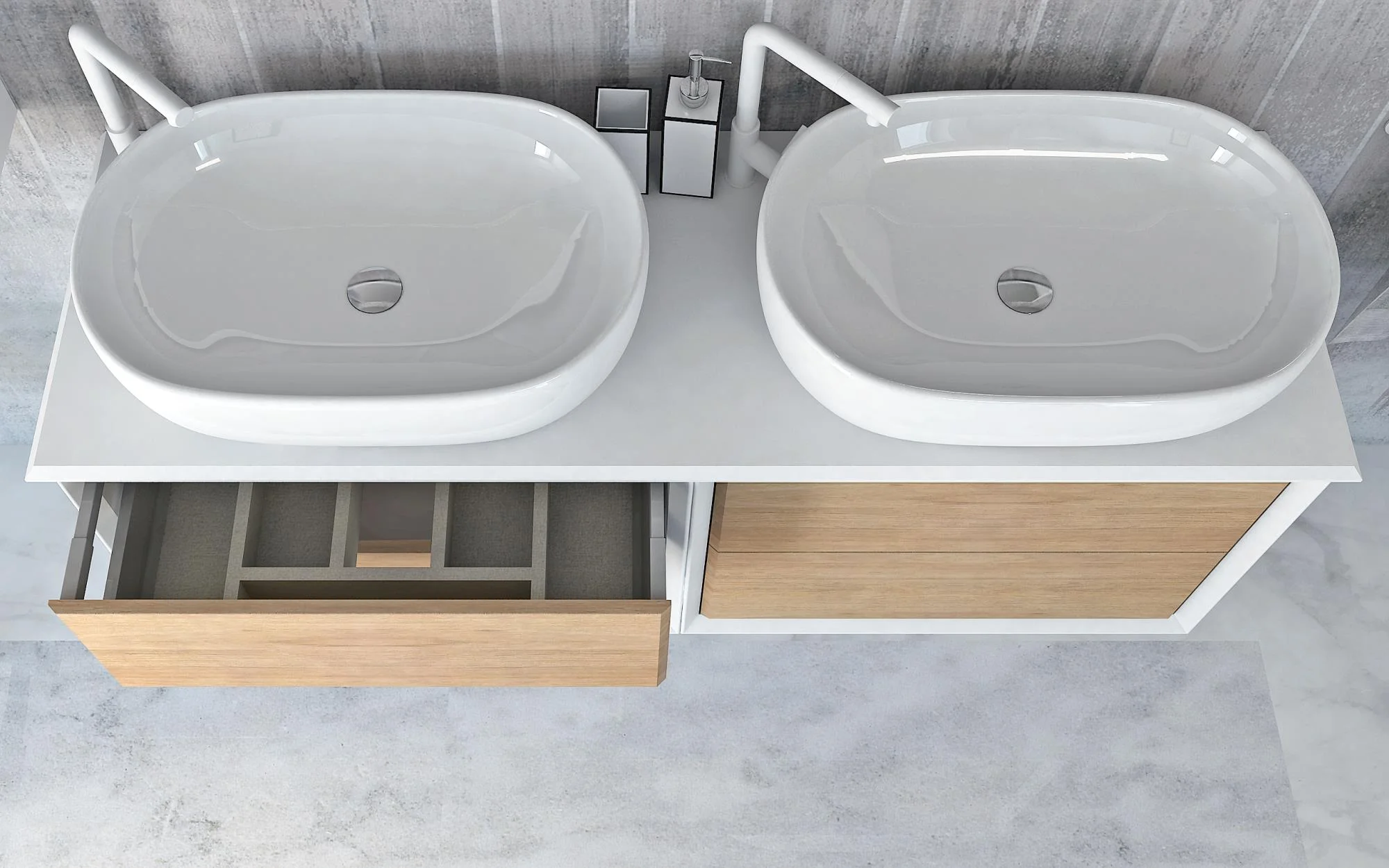 Приобрести cezares тумба со столешницей подвесная bellagio 140 см rovere tabacco, дерево 54716