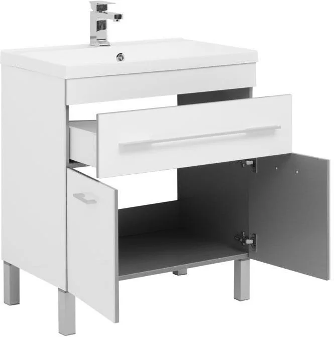 Приобрести aquanet тумба с раковиной верона 75 см, белая 00287670