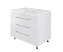 Mirsant Тумба напольная SOHO Quadro 100\2 100 см с раковиной Deep-100 УТ000081542