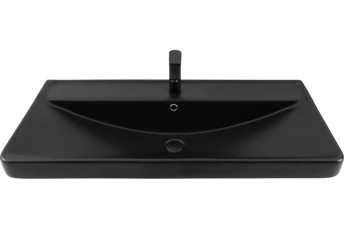 Приобрести aquanet раковина ирис 100х47 см, черная матовая