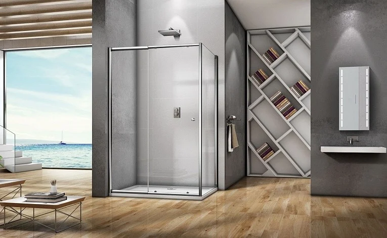 Приобрести bas душевая дверь lira 1400х1850 мм, хром wtw-140-c-ch