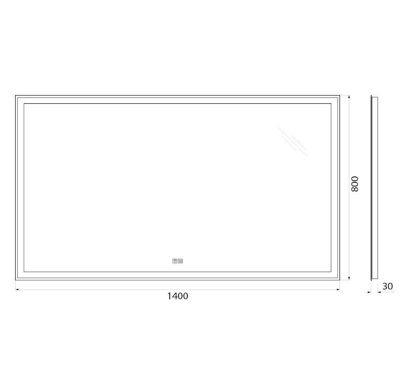 Приобрести belbagno зеркало 140х80 см spc-grt-1400-800-led-tch-warm