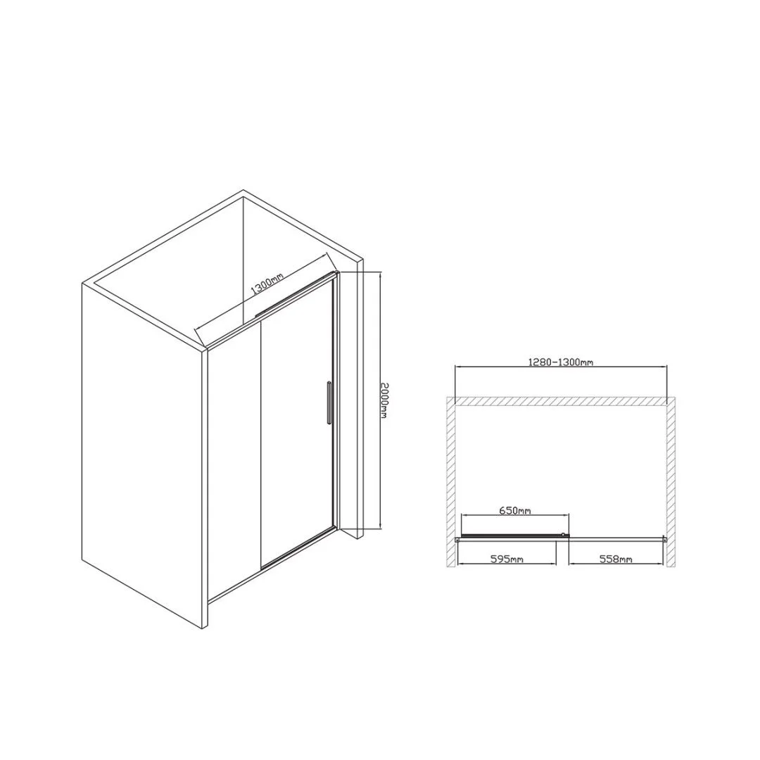 Приобрести vincea душевая дверь slim-u 130 см, прозрачное, хром vds-2su130cl
