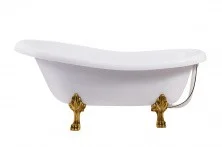 AQUA DE MARCO Отдельностоящая ванна Edelweis 170x78см, золотые ножки, 1170WGEDE