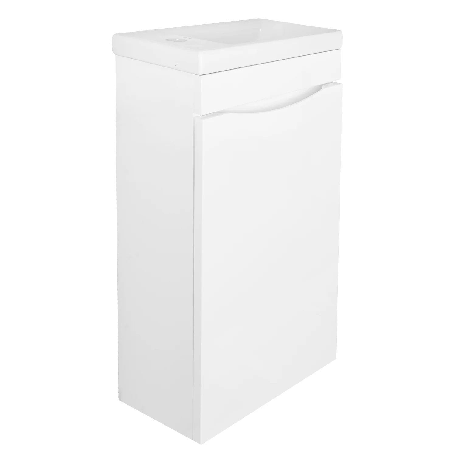 Приобрести loranto тумба подвесная loranto алина - 40 40х22 см, левая, белый (cs00087021)