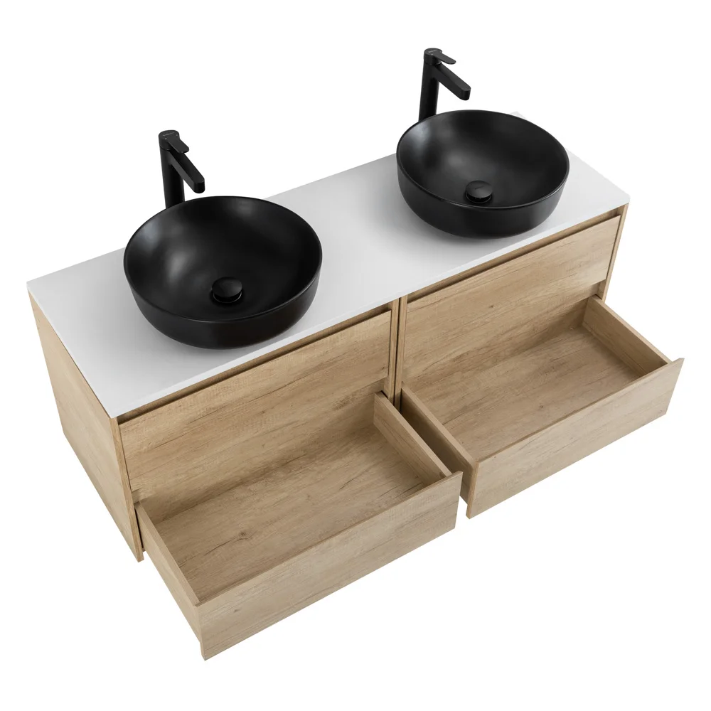 Приобрести belbagno тумба со столешницей kraft 120 см, подвесная rovere nebrasca nature