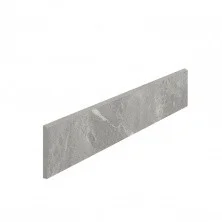 Плинтус Coliseumgres Impero Tiberio 45см, серая, шлифованная, Battiscopa 7.2x45см, белый