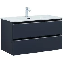 Aquanet Тумба с раковиной Вега 90 см, маренго