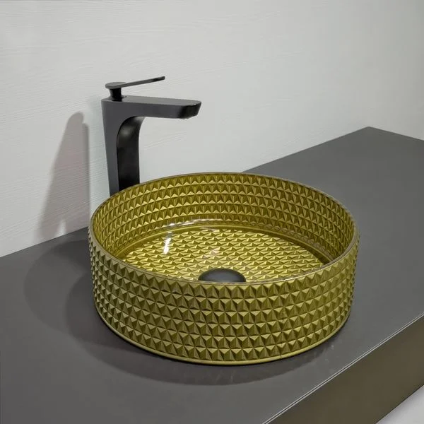 Приобрести comforty раковина накладная gl05 36х44 см стеклянная