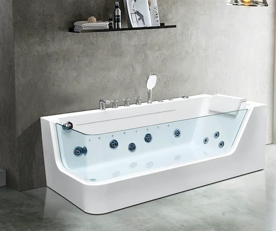 Приобрести frank гидромассажная ванна f101l 170х180 см, асимметричная, левая, белая