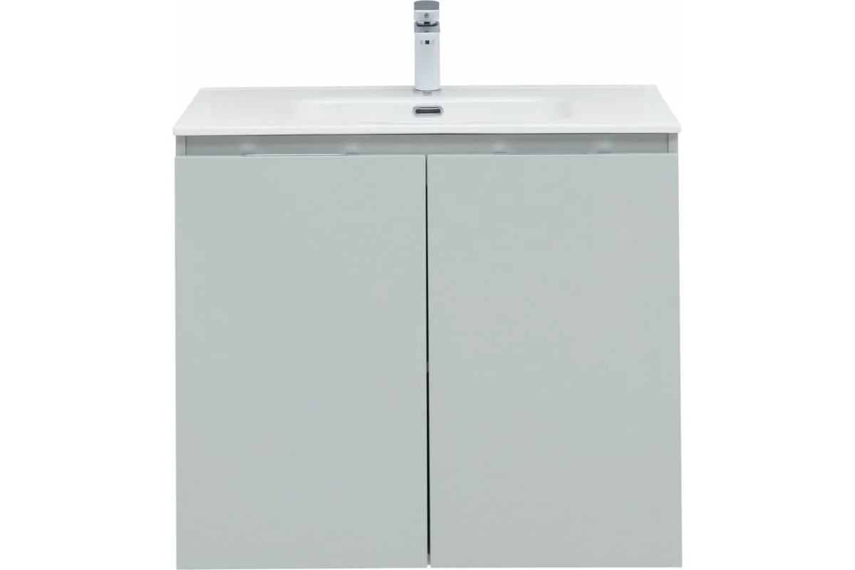 Приобрести aquanet тумба с раковиной алвита new 80 см, 2 дверцы, серый