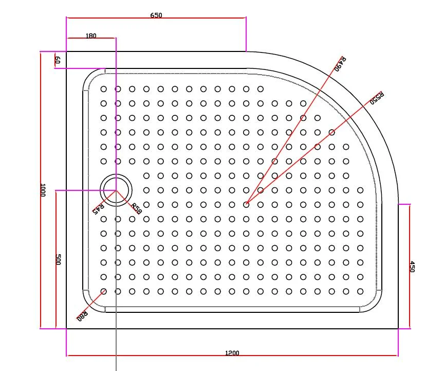 Приобрести cezares поддон акриловый tray 120х100см tray-a-rh-120/100-550-15-w-r