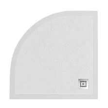 BelBagno Душевой поддон 80х80 см, искусственный мрамор, сифонUNO TRAY-MR-UNO-R-80-550-35-W-CR