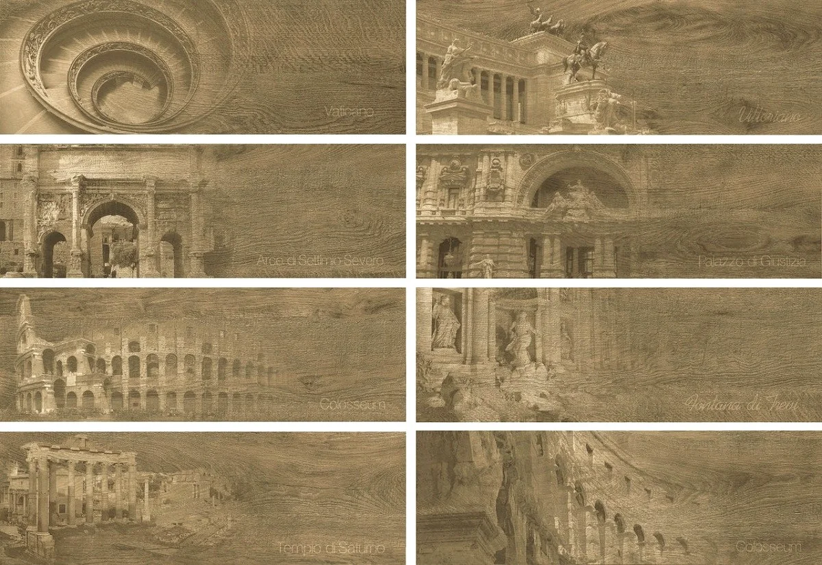 Приобрести декор напольный grasaro italian wood 200х600, sr, темно коричневый 2