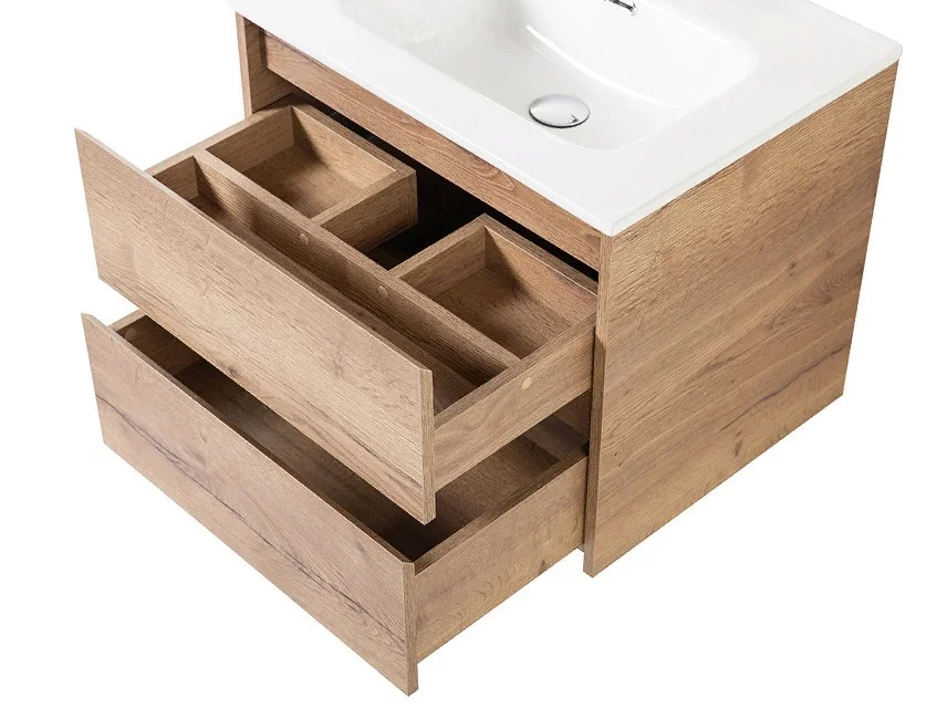 Приобрести тумба подвесная с раковиной belbagno kraft-700-2c-so-rt 70 см, rovere tabacco