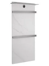 Полотенцесушитель электрический с каменной плитой Белый мрамор WONZON & WOGHAND STUTTGART, Темный графит (WW-A504W-GM)