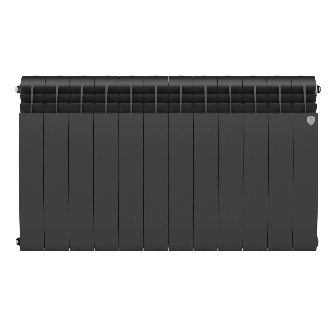 Приобрести royal thermo радиатор биметаллический biliner 500 /noir sable ( черный графит ) - 12 секц.