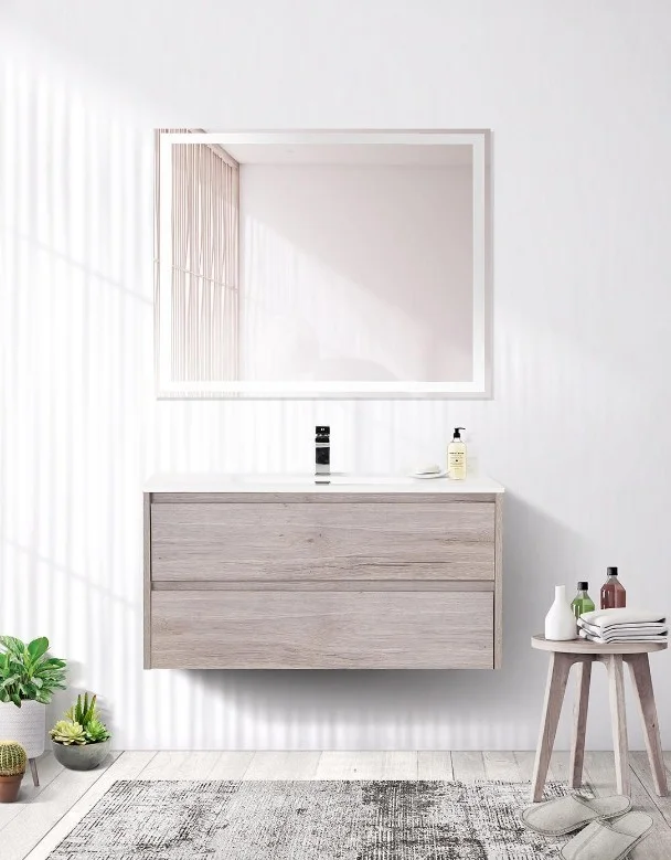 Приобрести тумба подвесная с раковиной belbagno kraft-1000-2c-so-rgb 100 см, rovere galifax bianco