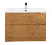 Тумба подвесная с раковиной BelBagno ETNA-800-2C-SO-RN-P 80 см, Rovere Nature