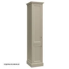 Caprigo Пенал GREENWICH 50 см, бежевый, белый, эмаль