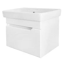 Loranto Тумба подвесная с раковиной Mari 60х50 см, белая (CS00090607)