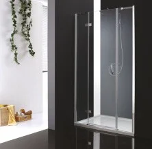 Cezares Душевая дверь BERGAMO 195 см, хром BBERGAMO-W-B-13-100+60/40-C-Cr-L