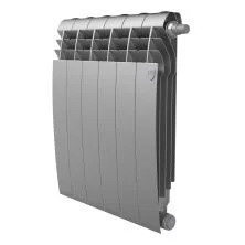 Royal Thermo Радиатор биметаллический BiLiner 500 /Silver Satin ( серебристый ) VR80 - 6 секц.