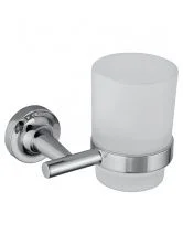 Стакан для зубных щеток с держателем WONZON & WOGHAND SIMPLE, Хром (WW-6521)