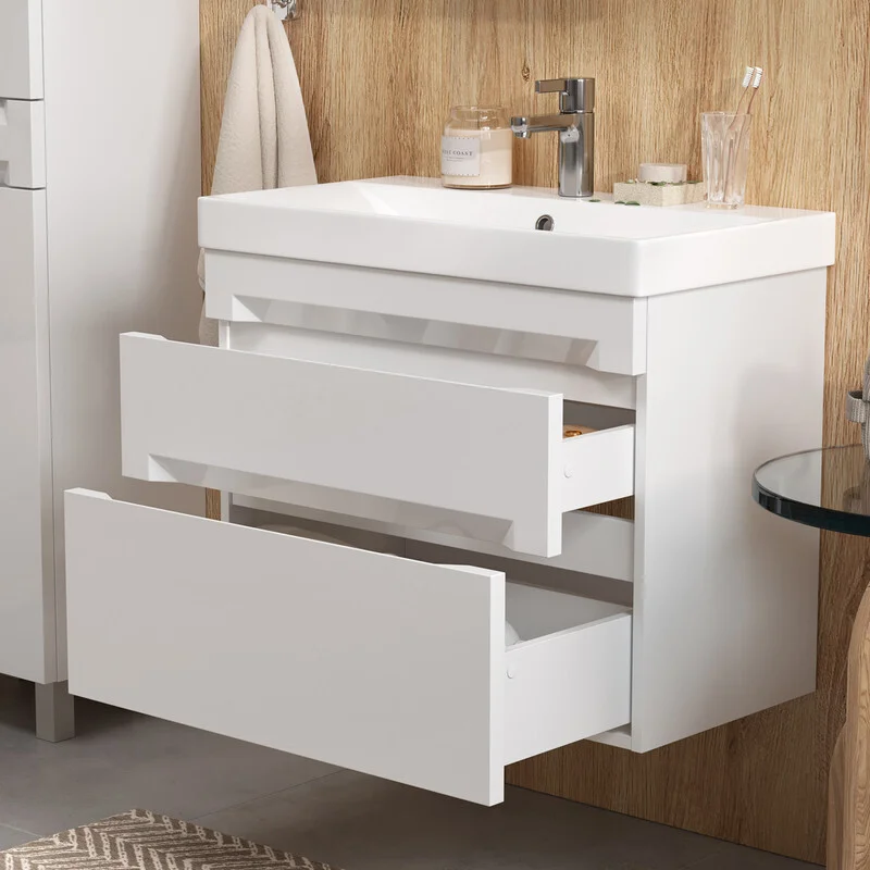 Приобрести equil тумба подвесная с раковиной corner 70 см, белая tpcrnr70.2y-06