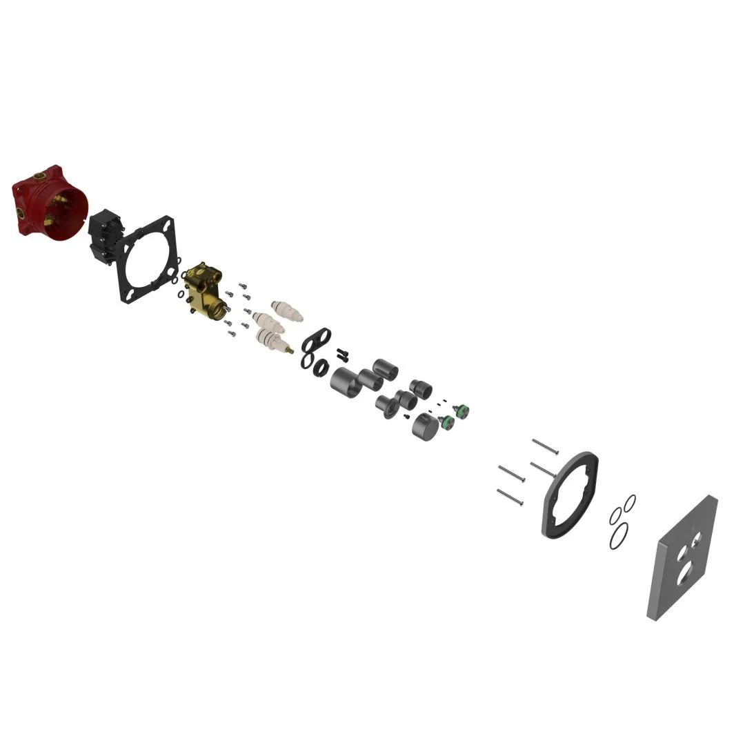 Приобрести vincea встраиваемый смеситель для душа inspire, термостат , оружейная сталь vscv-321t-mgm