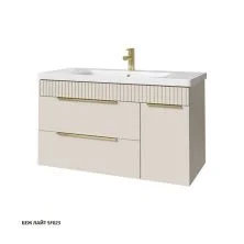 Caprigo Тумба с раковиной MONBAR 100 см, правая, светло бежевая