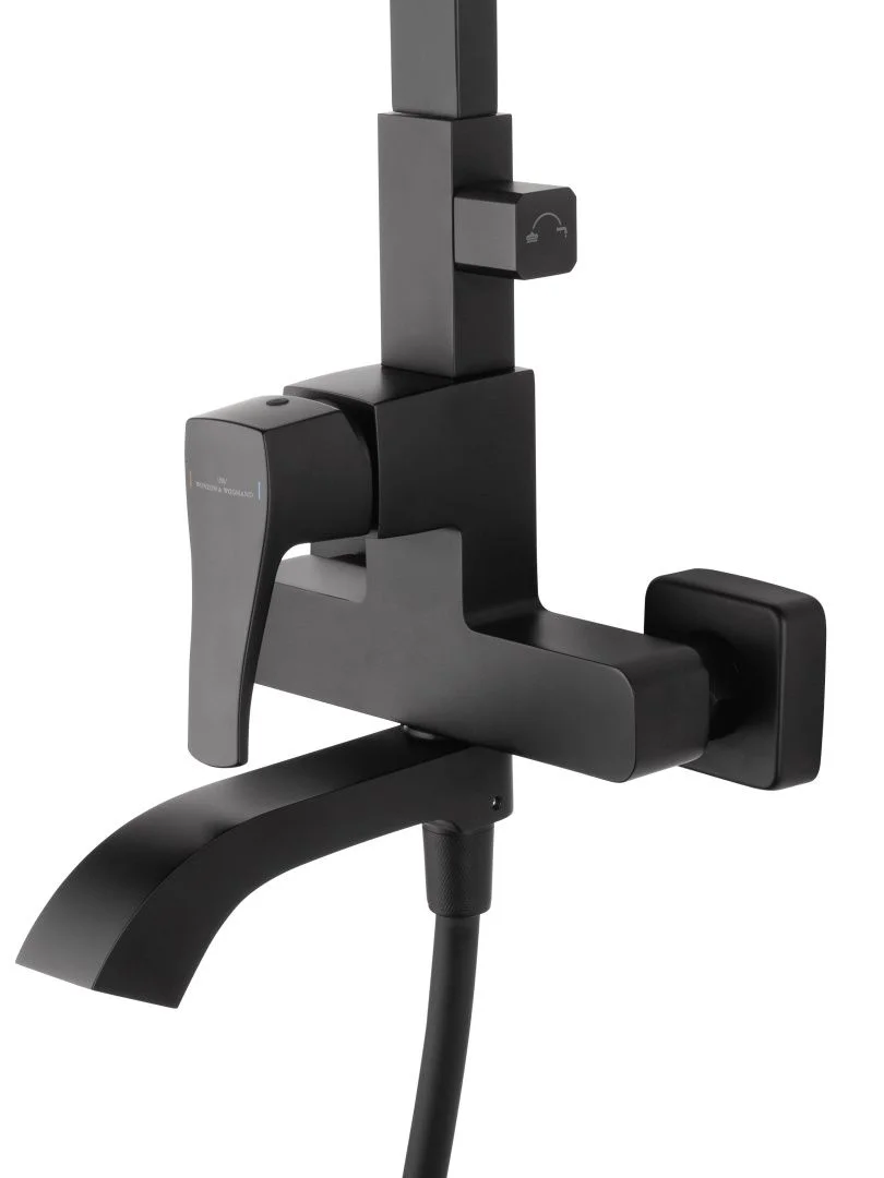 Приобрести душевая система wonzon & woghand flex, черный матовый (ww-88047072-mb)