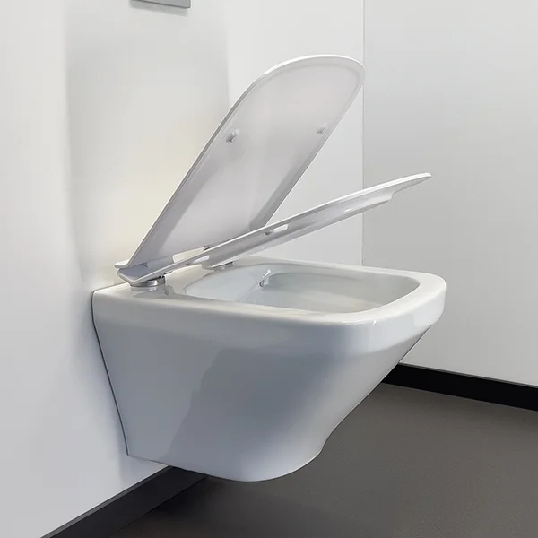 Приобрести comforty подвесной унитаз 108 безободковый, сиденье дюропласт softclose тонкое, быстросъёмное