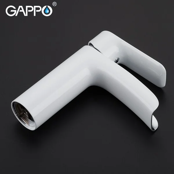 Приобрести gappo смеситель для раковины g1048-8, белый\хром 95141