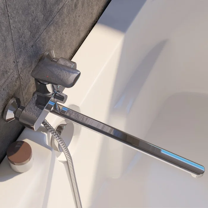 Приобрести iddis смеситель для ванны stone 212мм, хром stosb00i10wa