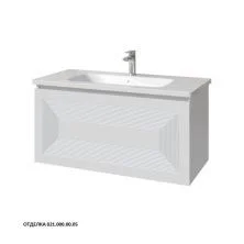 Caprigo Тумба с раковиной MODO Quarta 100 см, белая, эмаль