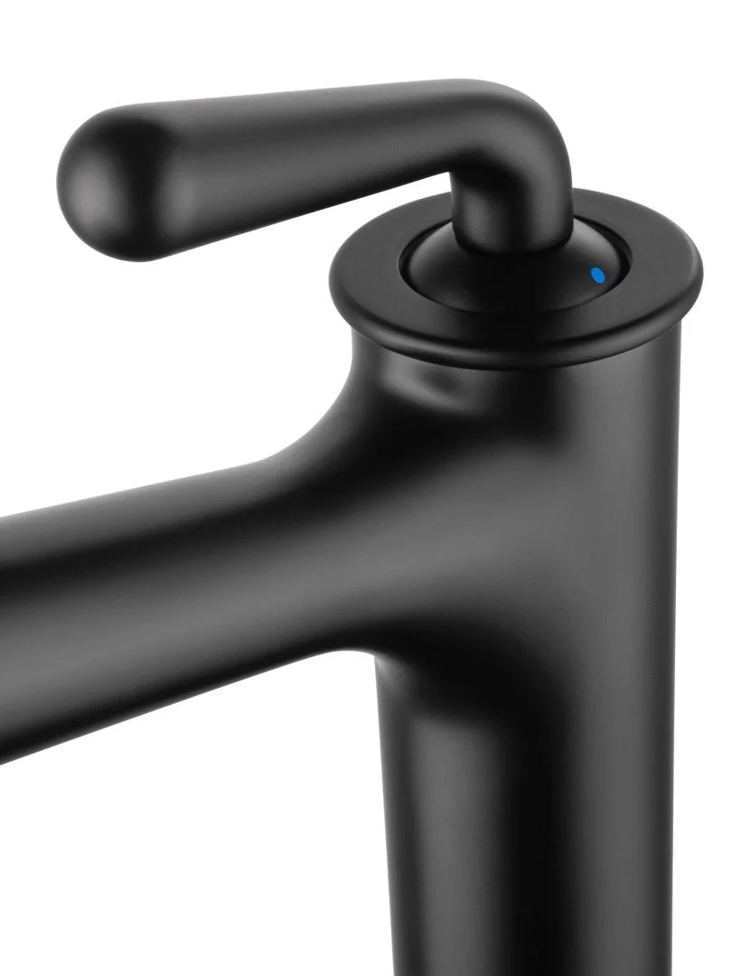 Приобрести смеситель для раковины высокий wonzon & woghand steam, черный матовый (ww-88239008-mb)