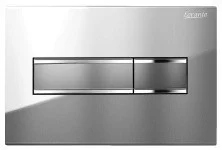 Loranto Кнопка смыва механическая, двойная, хром глянцевый