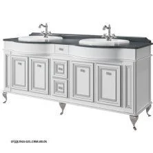 Caprigo Тумба с раковиной FRESCO 180 см, белая, эмаль