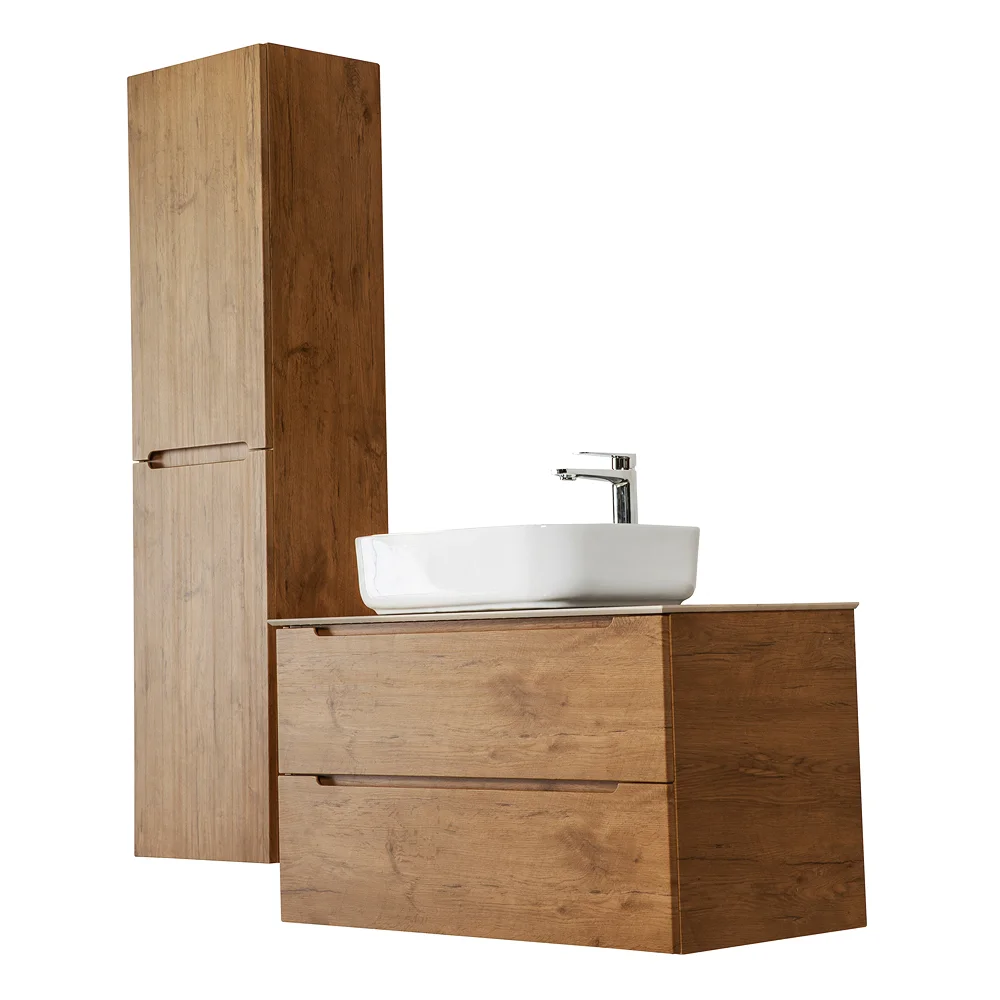 Приобрести belbagno тумба со столешницей etna 80 см, подвесная rovere nature